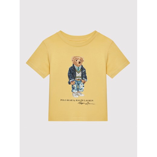 Polo Ralph Lauren T-Shirt 321865660004 Żółty Regular Fit Polo Ralph Lauren 3_3T MODIVO