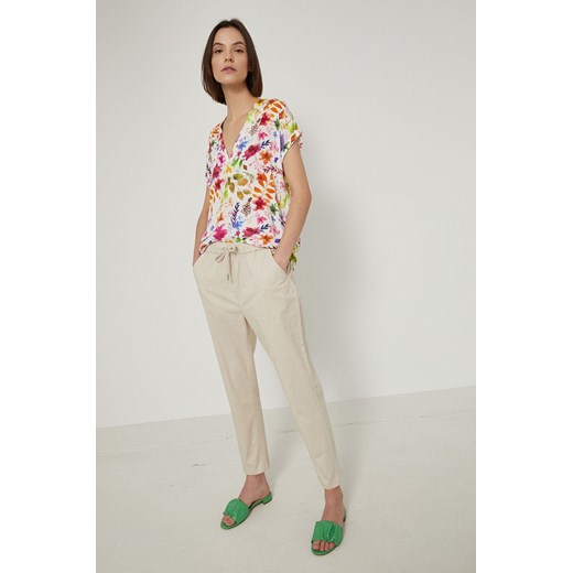 Spodnie damskie gładkie beżowe Medicine S wearmedicine