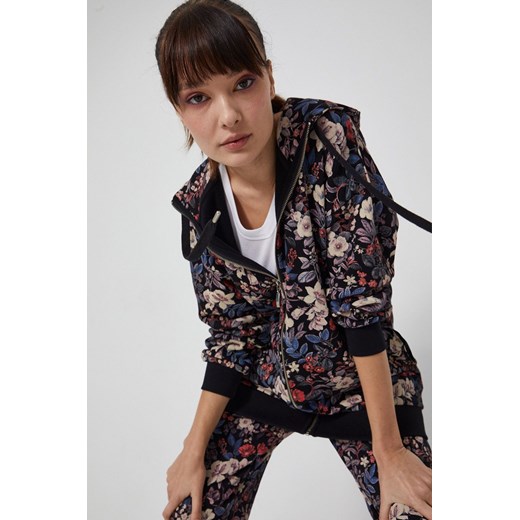 Bluza bawełniana damska w kwiatowy wzór czarna Medicine XS wearmedicine
