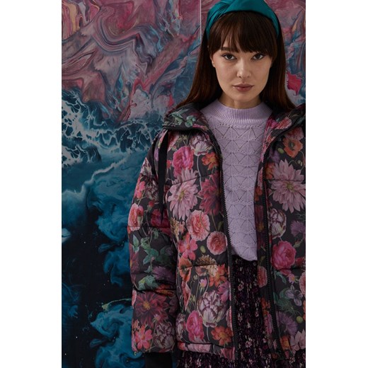 Kurtka puffer damska w kwiatowy wzór Medicine L wyprzedaż wearmedicine