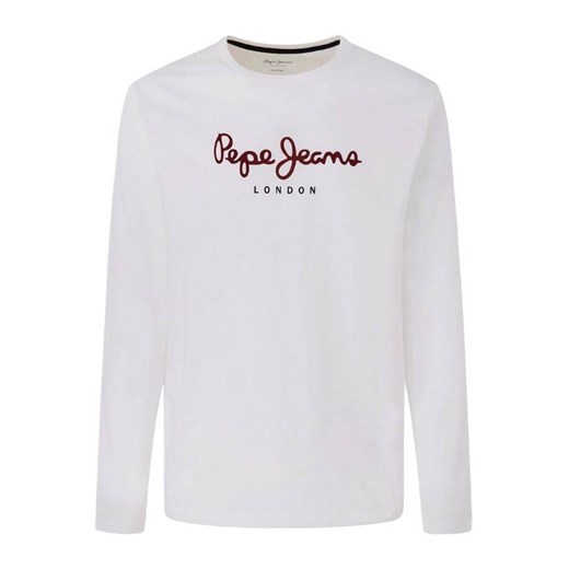 longsleeve męski pepe jeans pm508209 biały ze sklepu Royal Shop w kategorii T-shirty męskie - zdjęcie 137933945