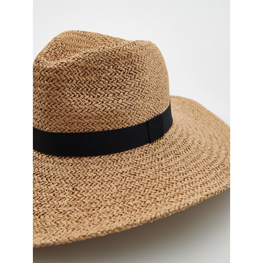 Reserved - Pleciony kapelusz - Beżowy Reserved S Reserved