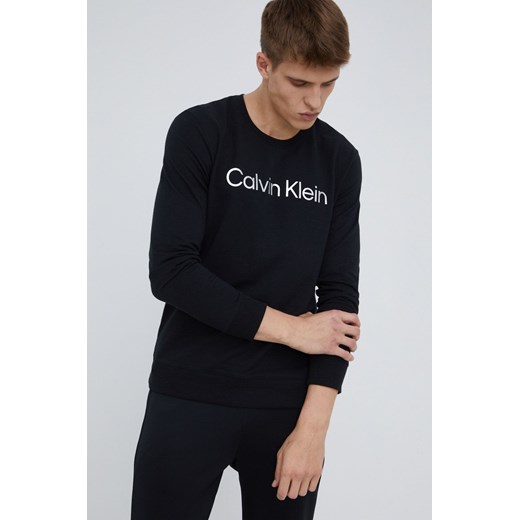 Calvin Klein Underwear bluza męska kolor czarny z nadrukiem Calvin Klein Underwear M ANSWEAR.com
