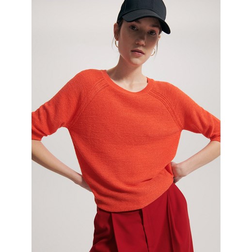 Reserved - Dzianinowy sweter - Pomarańczowy Reserved XS Reserved