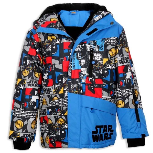 Cool Club, Kurtka narciarska chłopięca, Star Wars, rozmiar 98 - Wyprzedaż - ubrania i buty nawet do -50% taniej! smyk-com niebieski chłopięce