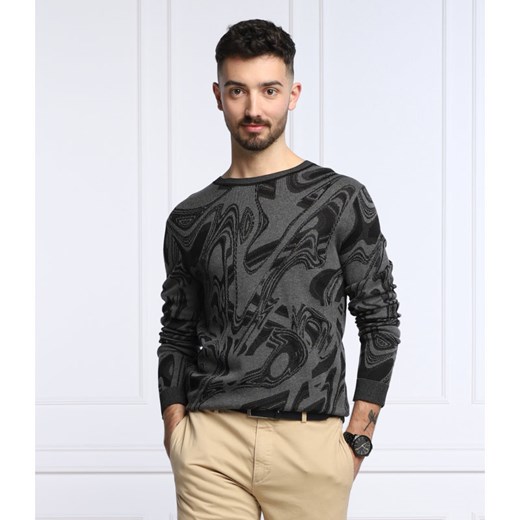 HUGO Sweter Sglitch | Regular Fit | z dodatkiem jedwabiu S wyprzedaż Gomez Fashion Store
