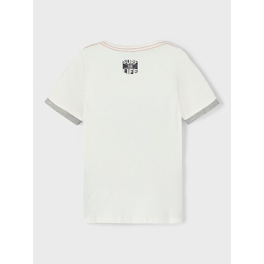 Koszulka "Zob" w kolorze białym Name It 116 okazyjna cena Limango Polska