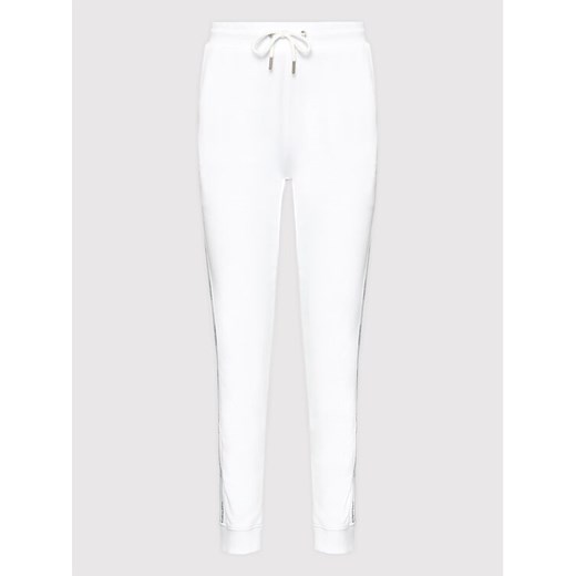 Calvin Klein Spodnie dresowe Logo Tape K20K203116 Biały Slim Fit Calvin Klein M okazja MODIVO