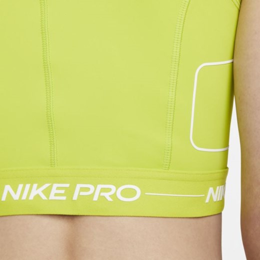 Damska koszulka treningowa bez rękawów Nike Pro Dri-FIT - Zieleń Nike M okazyjna cena Nike poland