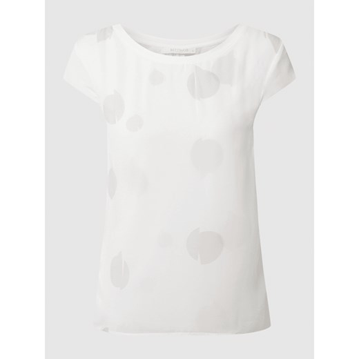 T-shirt z szyfonu Betty & Co White XL wyprzedaż Peek&Cloppenburg 
