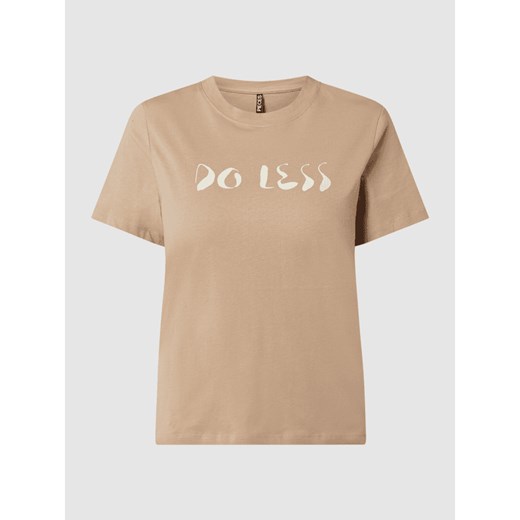 T-shirt z bawełny ekologicznej model ‘Liwi’ Pieces XS okazja Peek&Cloppenburg 