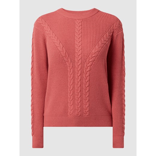 Sweter ze ściegiem warkoczowym model ‘Elena’ Vero Moda S okazyjna cena Peek&Cloppenburg 