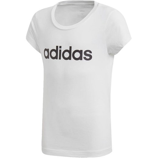 Koszulka dziewczęca Essentials Linear Logo Adidas 170cm wyprzedaż SPORT-SHOP.pl
