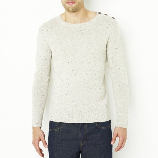 Sweter z okrągłym dekoltem la-redoute-pl bezowy akryl