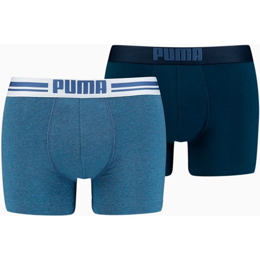Bokserki męskie Placed Logo Boxer 2 pary Puma Puma M okazja SPORT-SHOP.pl