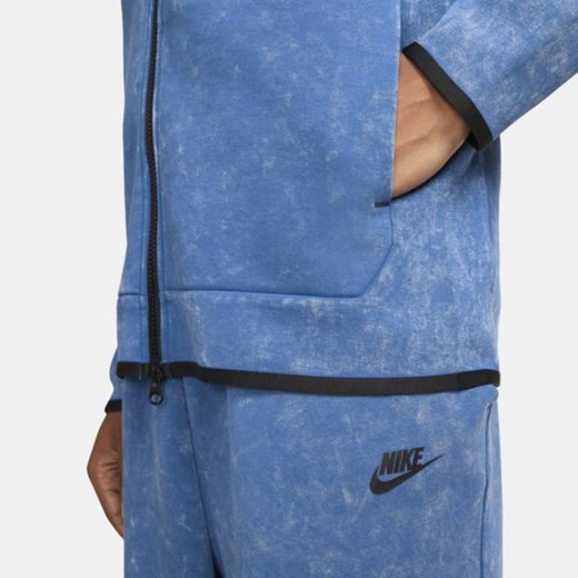 Męska bluza z kapturem z efektem sprania i zamkiem na całej długości Nike Nike 2XL Nike poland promocyjna cena