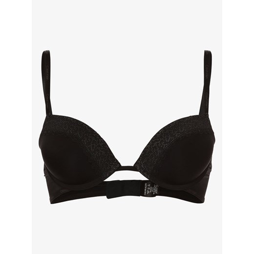 Calvin Klein Damski biustonosz push-up Kobiety Sztuczne włókno czarny jednolity ze sklepu vangraaf w kategorii Biustonosze - zdjęcie 138272439