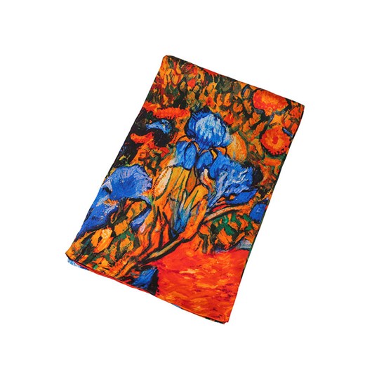 Jedwabny szal ze wzorem - (D)170 x (S)50 cm Made In Silk onesize Limango Polska promocja