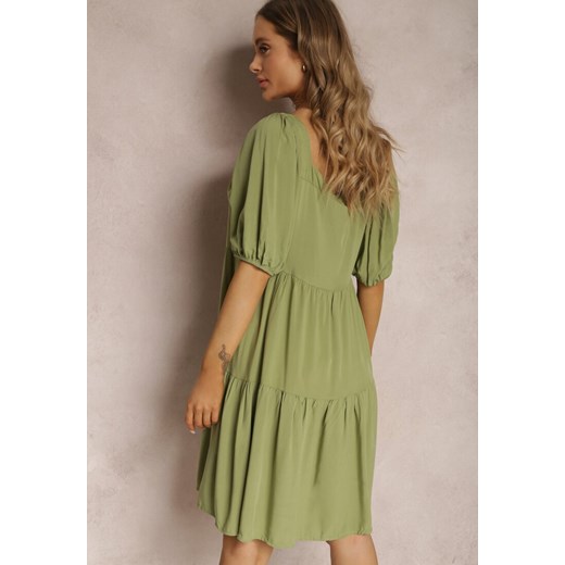 Zielona Sukienka z Wiskozy Agathestra Renee M Renee odzież
