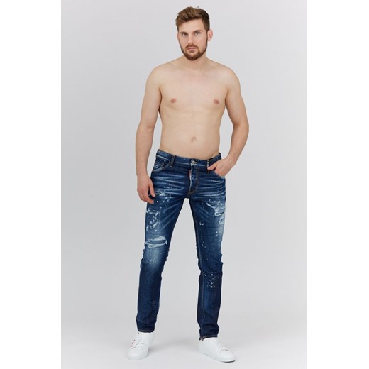 DSQUARED2 - Granatowe jeansy męskie COOL GUY JEAN S74LB1053 ze sklepu outfit.pl w kategorii Jeansy męskie - zdjęcie 138298559