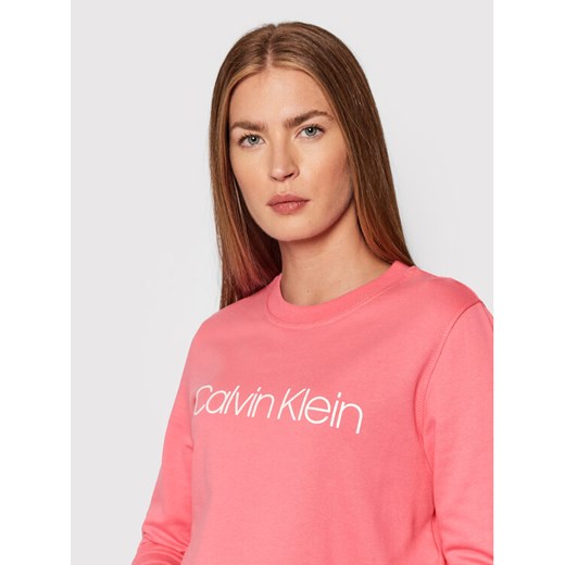 Calvin Klein Bluza Core Logo K20K202157 Różowy Regular Fit Calvin Klein XS okazyjna cena MODIVO
