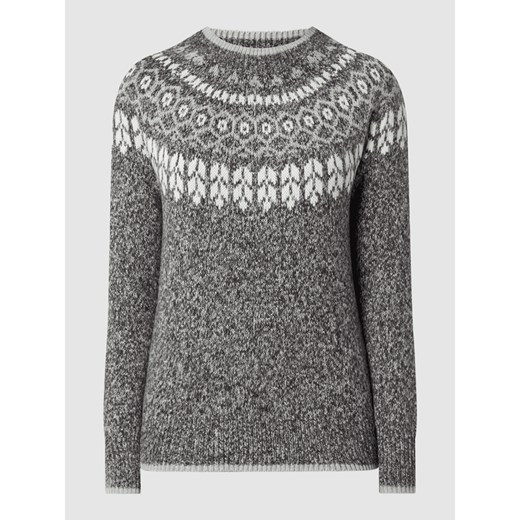Sweter z norweskim wzorem ze stójką Montego M okazyjna cena Peek&Cloppenburg 