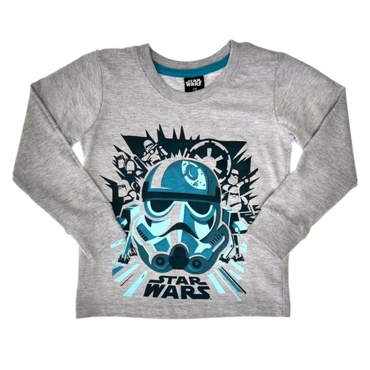 Bawełniana bluzka dla dzieci Star Wars Szara Licencja Walt Disney 116 Sklep Dorotka