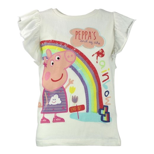 T-shirt dla dzieci Świnka Peppa Biały Licencja 104 Sklep Dorotka