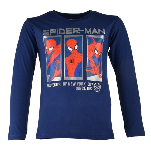 Bluzka licencyjna z długim rękawem dla dzieci Spider-Man Licencja Marvel 104 Sklep Dorotka