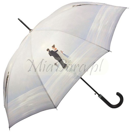 Jack Vettriano &quot;Dance me&quot; Parasol długi ze skórzaną rączką parasole-miadora-pl bezowy abstrakcyjne wzory