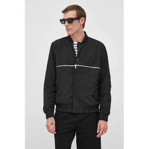 Karl Lagerfeld kurtka bomber 521504.505002 kolor czarny przejściowa ze sklepu ANSWEAR.com w kategorii Kurtki męskie - zdjęcie 138370737