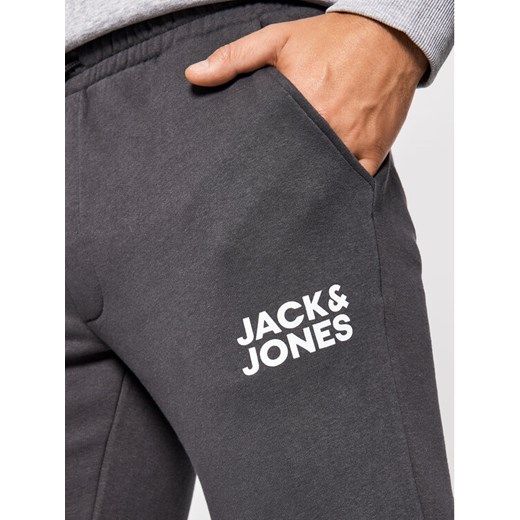 Jack&Jones Spodnie dresowe Gordon Newsoft 12178421 Szary Regular Fit L okazja MODIVO