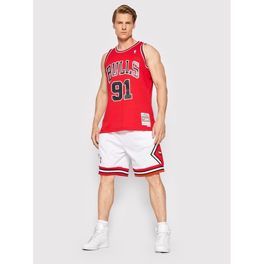 Mitchell & Ness Tank top SMJYGS18154 Czerwony Regular Fit Mitchell & Ness XL MODIVO