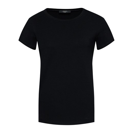 Weekend Max Mara T-Shirt Multib 59710217 Czarny Regular Fit S wyprzedaż MODIVO