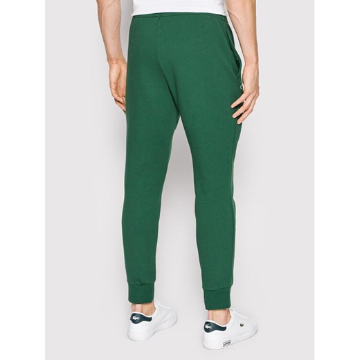 Lacoste Spodnie dresowe XH9507 Zielony Slim Fit Lacoste 6 MODIVO okazyjna cena