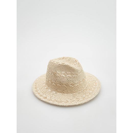 Reserved - Pleciony kapelusz - Kremowy Reserved S Reserved