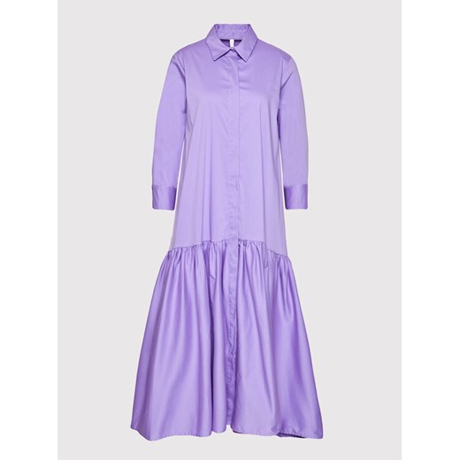 Imperial Sukienka koszulowa A9MYBBE Fioletowy Regular Fit Imperial S promocyjna cena MODIVO