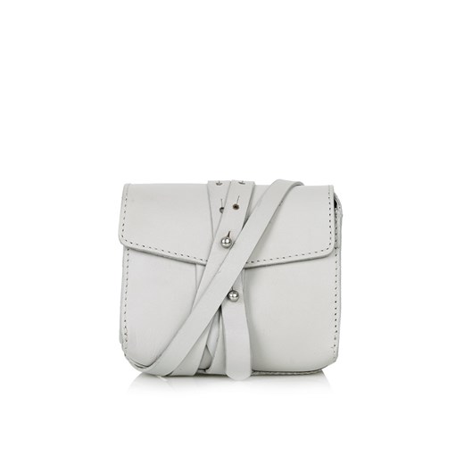 Structured Leather Belt Bag topshop bialy skórzane