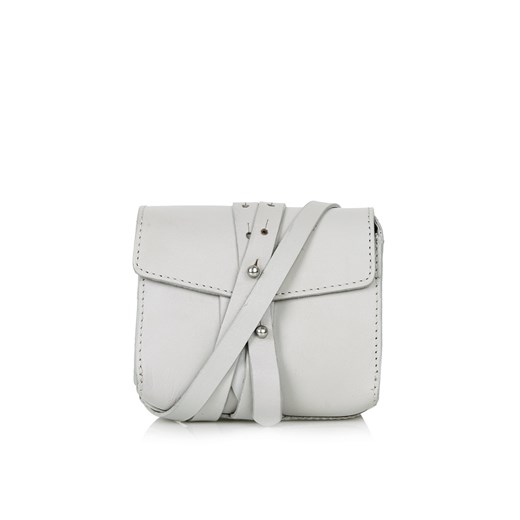 Structured Leather Belt Bag topshop bialy skórzane