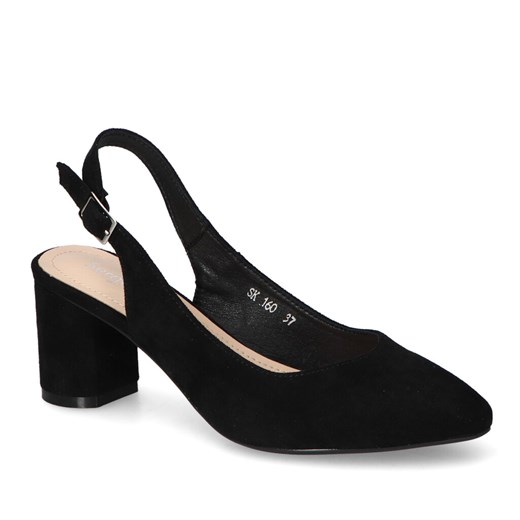 Sandały Sergio Leone SK160 Czarne MIC ze sklepu Arturo-obuwie w kategorii Czółenka - zdjęcie 138463915