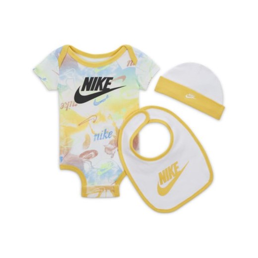 Zestaw bucików dla niemowląt Nike (4 pary) - Żółć Nike 0-6M Nike poland