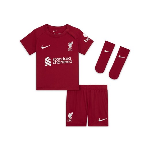 Strój piłkarski dla niemowląt Liverpool F.C. 2022/23 (wersja domowa) - Czerwony Nike 12-18 Nike poland