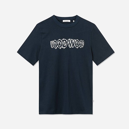 Koszulka męska Wood Wood Bobby Shatter Logo T-shirt 12225707-2489 NAVY Wood Wood L sneakerstudio.pl