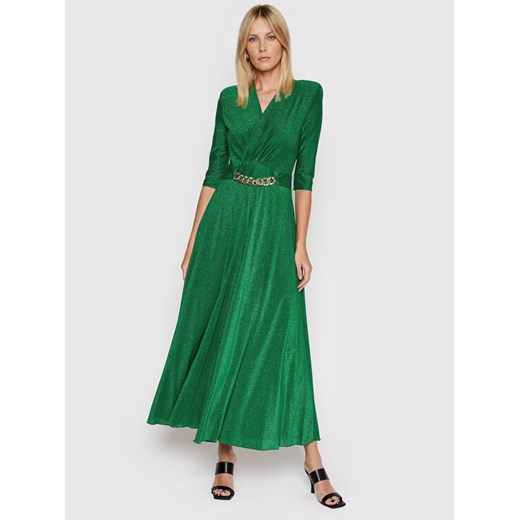 Rinascimento Sukienka wieczorowa CFC0106757003 Zielony Regular Fit Rinascimento XS wyprzedaż MODIVO