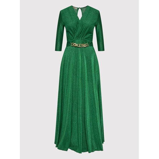 Rinascimento Sukienka wieczorowa CFC0106757003 Zielony Regular Fit Rinascimento XS wyprzedaż MODIVO