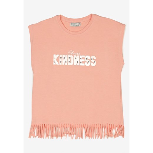 Różowy Top Orarpia ze sklepu Born2be Odzież w kategorii Bluzki dziewczęce - zdjęcie 138540016