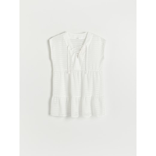 Reserved - Narzutka plażowa - Kremowy Reserved M Reserved