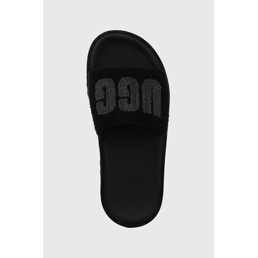UGG klapki Laton damskie kolor czarny na platformie 40 ANSWEAR.com