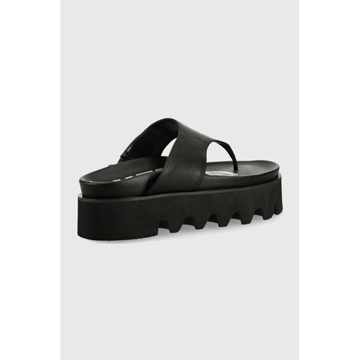 Buffalo japonki damskie kolor czarny na platformie Buffalo 36 ANSWEAR.com