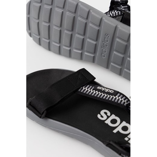 adidas sandały Comfort damskie kolor czarny 39 1/3 ANSWEAR.com